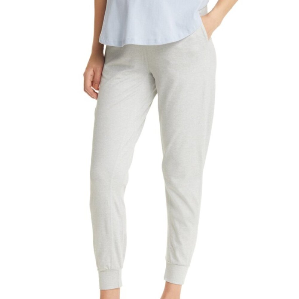 Anook Athletics Hayes Maternity 27” Joggers Stone Heather Size Medium